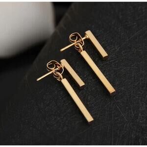 Elegant T Bar Ear Jackets, Sleek Minimalist Fashionable Stud Earrings, Unique